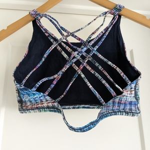 Lululemon multicolor bra 10 high neck